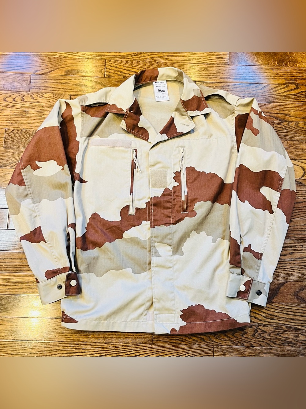 Vintage 2005 French Military FECSA Daguet Desert Camo Jacket 96M